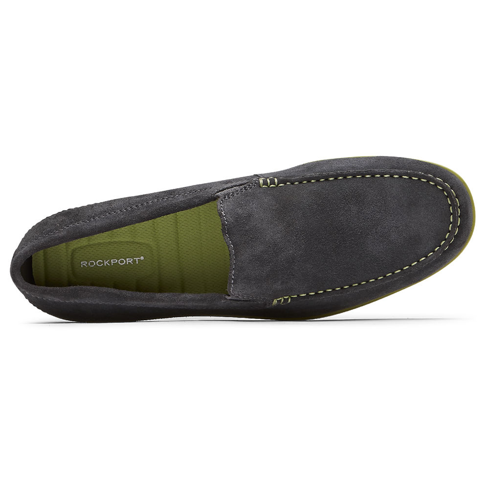 Rockport Mens Slip-On Dark Grey - Malcom Venetian - UK 047-QHYIMS